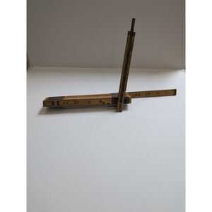 Lufkin Red End Folding Extension Rule With Sliding Brass Bar